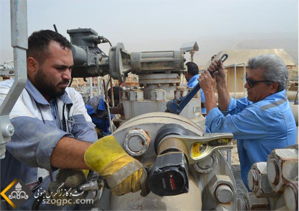 آغاز تعمیرات اساسی بدون توقف تولید در مراکز جمع آوری گاز منطقه عملیاتی آغار و دالان 9