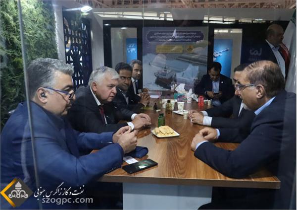 حضور مدیر عامل شرکت بهره برداری نفت و گاز زاگرس جنوبی در نمایشگاه صنعت نفت 18
