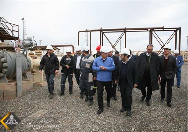 بازدید مدیر عامل نفت مرکزی از منطقه عملیاتی سراجه قم 21
