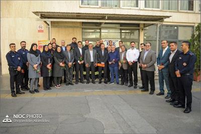 تجلیل بورد از آتش‌نشانان شرکت ملی نفت ایران