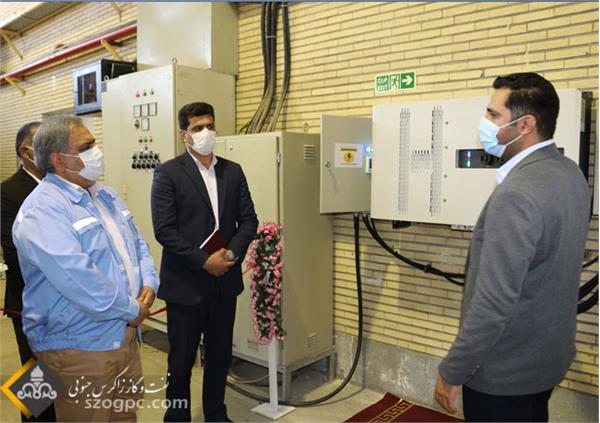 راه اندازی سامانه 30کیلوواتی فتوولتاییک در منطقه عملیاتی  پارسیان 7