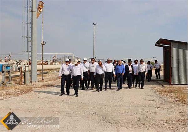بازدید مدیر عامل شرکت نفت و گاز زاگرس جنوبی از منطقه عملیاتی پارسیان 35