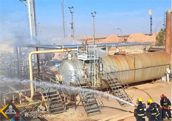 مانور مقابله با نشت نفت و گاز و آتش سوزی در تاسیسات نفت شهر برگزار شد 4