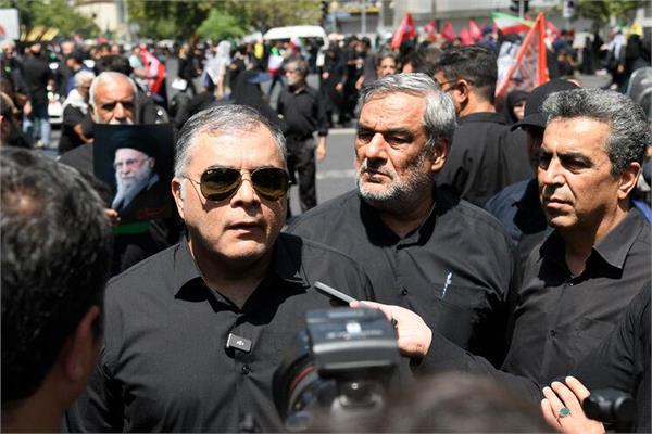 حضور وزیر نفت در مراسم تشییع آقای شهید ایران 13