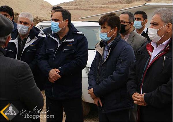 بازدید میدانی مدیر عامل نفت مرکزی از منطقه عملیاتی پارسیان  7