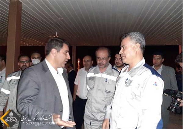 بازدید مدیرعامل شرکت نفت مناطق مرکزی ایران از پالایشگاه گاز ایلام 1