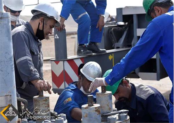 تعویض تاج چاه ۶۵ خانگیران شرکت بهره‌برداری نفت و گاز شرق 3