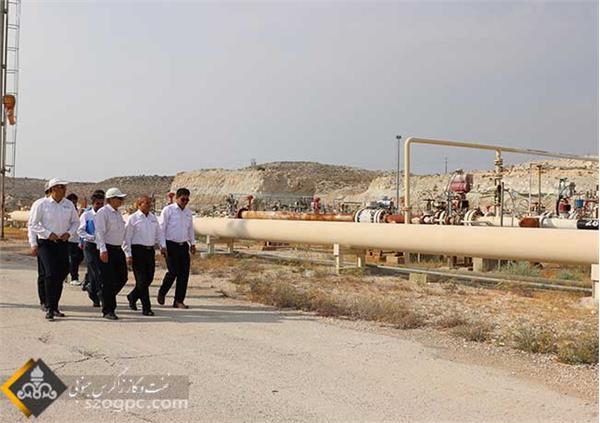 بازدید مدیر عامل شرکت نفت و گاز زاگرس جنوبی از منطقه عملیاتی پارسیان 32