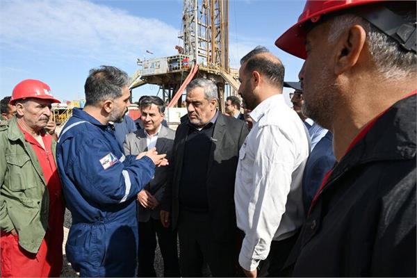 بازدید مدیرعامل شرکت ملی نفت ایران از میدان گازی توس 12