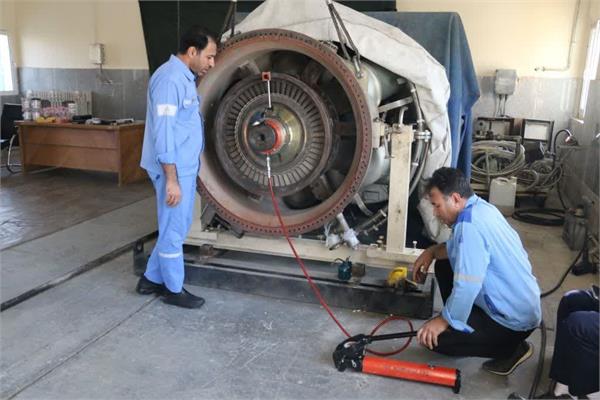 تعمیرات اساسی توربین SGT-400  ایستگاه تقویت فشار گاز منطقه عملیاتی نار و کنگان 8