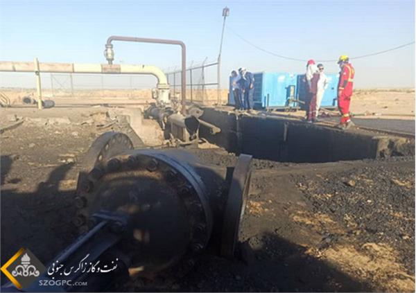 حادثه انفجار در خط لوله انتقال نفت چشمه خوش به اهواز
