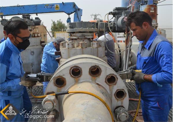 آغاز تعمیرات اساسی بدون توقف تولید در مراکز جمع آوری گاز منطقه عملیاتی آغار و دالان 11