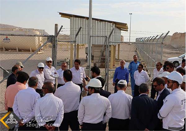 بازدید مدیر عامل شرکت نفت و گاز زاگرس جنوبی از منطقه عملیاتی پارسیان 9