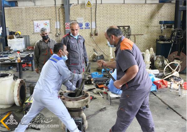 تعمیرات اساسی سال 1401 در منطقه عملیاتی نار و کنگان آغاز شد 1