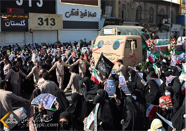 حضور کارکنان زاگرس جنوبی در مراسم تشییع شهدای عملیات تروریستی حرم مطهر شاهچراغ (ع) 10