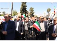 حضور گسترده کارکنان شرکت زاگرس جنوبی در راهپیمایی روز قدس 7