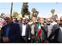 حضور گسترده کارکنان شرکت زاگرس جنوبی در راهپیمایی روز قدس 8