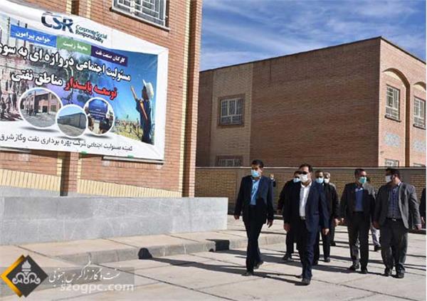 افتتاح دو باب مدرسه ساخته شده از محل اعتبارات مسئولیت های اجتماعی شرکت ملی نفت ایران 4