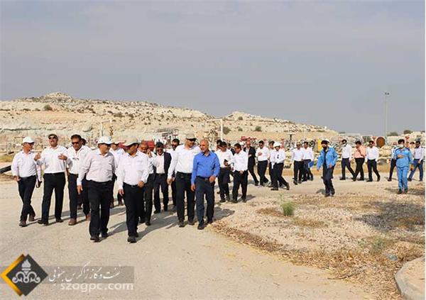 بازدید مدیر عامل شرکت نفت و گاز زاگرس جنوبی از منطقه عملیاتی پارسیان 36