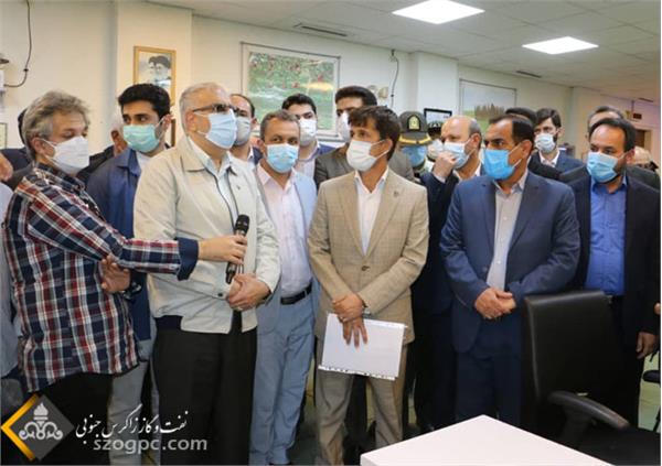 بازدید وزیر نفت از منطقه عملیاتی آغار و دالان 9