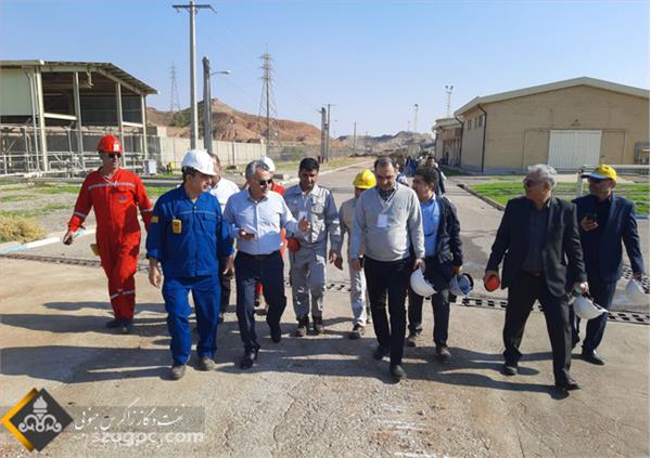 بازدید مدیرعامل و هیات همراه از منطقه عملیاتی و نمکزدایی دهلران و همچنین کارخانه ٣١٠٠ NGL 10