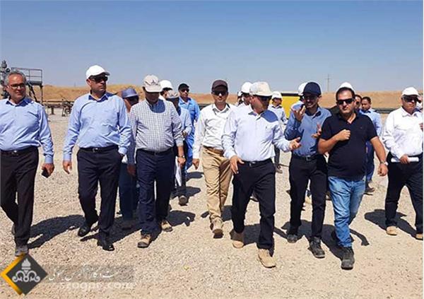 بازدید مدیر عامل شرکت نفت مناطق مرکزی ایران از میدان نفتی دانان 3