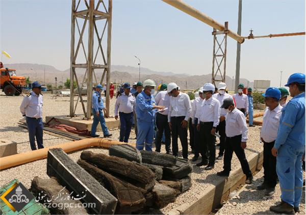 بازدید مهندس حیدری از پالایشگاه فراشبند 10