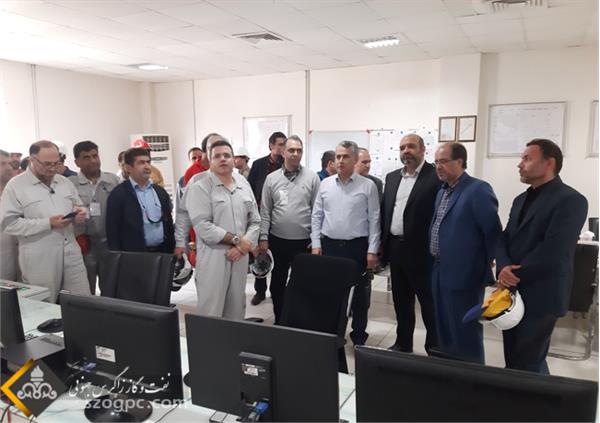 بازدید مدیرعامل و هیات همراه از منطقه عملیاتی و نمکزدایی دهلران و همچنین کارخانه ٣١٠٠ NGL 11