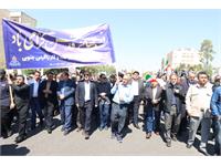 حضور گسترده کارکنان شرکت زاگرس جنوبی در راهپیمایی روز قدس 10