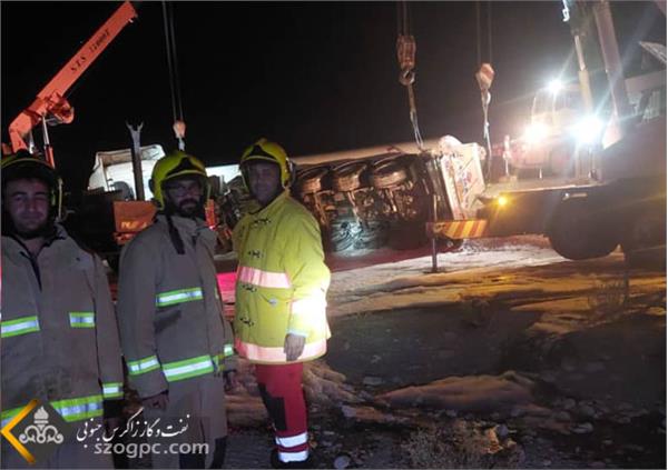 نشتی تانکر سوخت سروستان 7