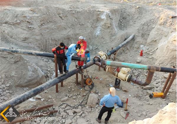 افزایش تولید روزانه ۰/۴۴ میلیون متر مکعبی گاز  با راه اندازی حوضچه اتصال چاه های ۱۴ و ۱۸ سرخون  10