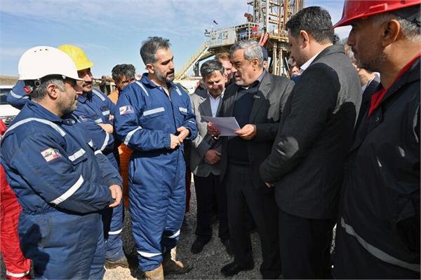 بازدید مدیرعامل شرکت ملی نفت ایران از میدان گازی توس 10