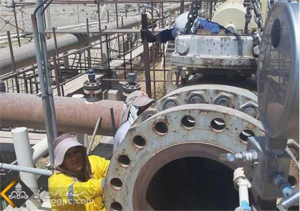 تعمیرات اساسی منطقه عملیاتی تنگ بیجار 6