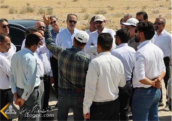 بازدید مدیرعامل شرکت زاگرس جنوبی از منطقه عملیاتی آغار و دالان 16