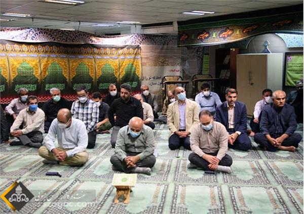 برگزاری مراسم عزاداری اربعین حسینی و برپایی ایستگاه صلواتی در ستاد نفت مرکزی 12
