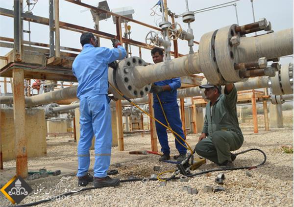 آغاز تعمیرات اساسی بدون توقف تولید در مراکز جمع آوری گاز منطقه عملیاتی آغار و دالان 10