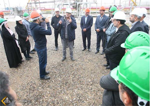 بازدید روسای روابط عمومی شرکت های تابعه ملی نفت ایران از منطقه عملیاتی خانگیران 9