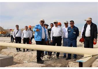 بازدید مدیر عامل شرکت زاگرس جنوبی و هیات همراه از منطقه عملیاتی پارسیان