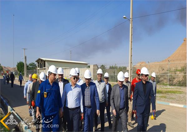 بازدید مدیرعامل و هیات همراه از منطقه عملیاتی و نمکزدایی دهلران و همچنین کارخانه ٣١٠٠ NGL 14