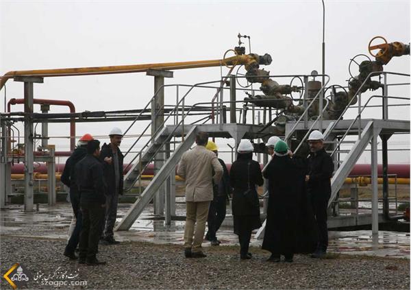 بازدید روسای روابط عمومی شرکت های تابعه ملی نفت ایران از منطقه عملیاتی خانگیران 10