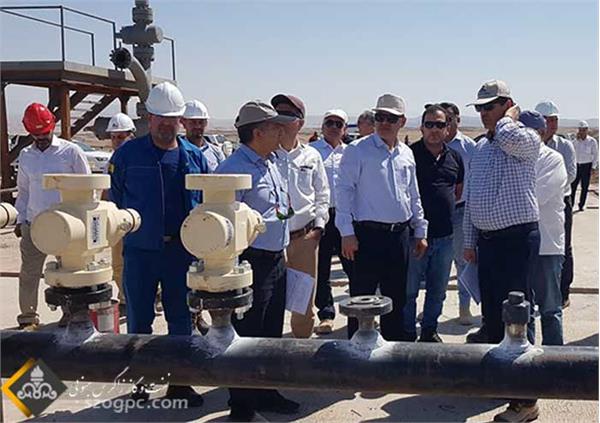 بازدید مدیر عامل شرکت نفت مناطق مرکزی ایران از میدان نفتی دانان 4