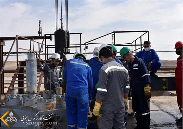 تعویض تاج چاه ۶۵ خانگیران شرکت بهره‌برداری نفت و گاز شرق 2