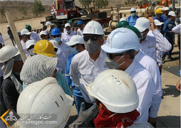 بازدید مهندس حیدری از پالایشگاه فراشبند 20