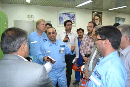 بازدید مدیر HSE و رئیس مدیریت بحران شرکت ملی نفت 1