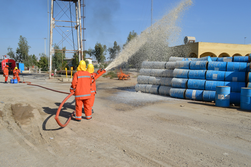 برگزاری مانور اطفاء حریق 1