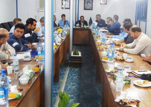 بازدید مدیر عامل از منطقه عملیاتی پارسیان 1