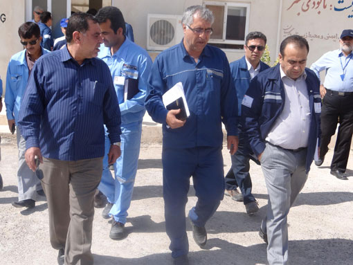 بازدید مدیر عامل از منطقه عملیاتی پارسیان 2