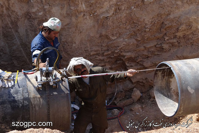 ایمن سازی خط لوله ۳۰ اینج اول میدان گازی تابناک 2