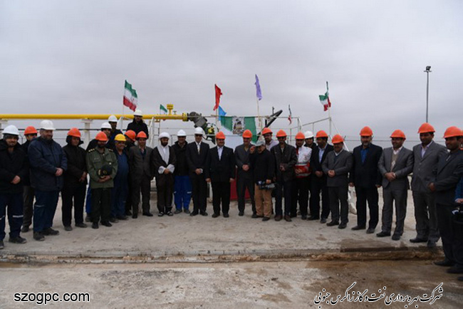 افتتاح چاه گازی شماره ۶۴ در منطقه خانگیران 5